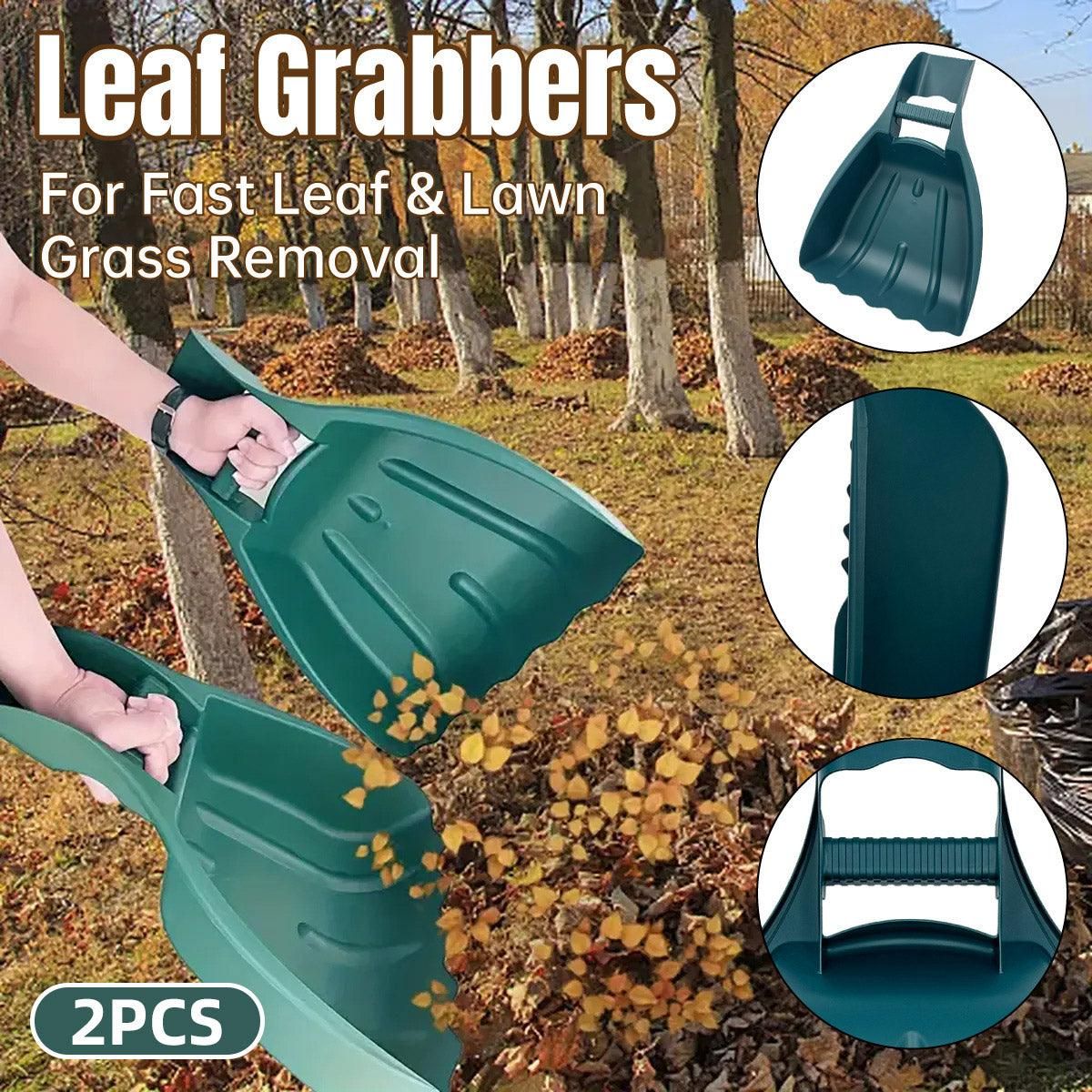 Outdoor Garden Rake Leaf Clipper Portable Yard Tool for Leaf Clearing Cleanup